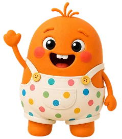 Preschool mascot waving